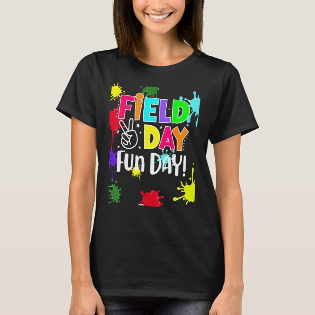 Field Fun Day Squad School Trip Vibes Boys Girls T T-Shirt (Vorderseite)