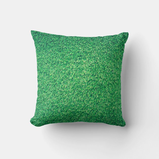 Field grass green lawn texture kissen (Vorderseite)