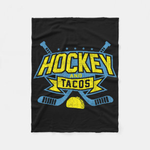 Field Hockey And Tacos Fan League Eishockeyspieler Fleecedecke