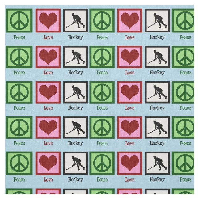 Field Hockey Blue Stoff (Muster)