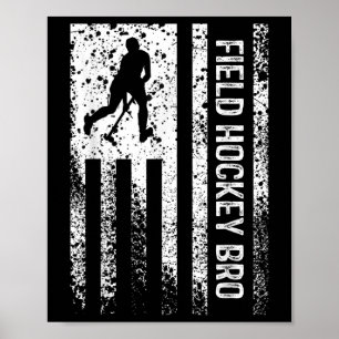 Field Hockey Bruder Bruder Bedruckt Vintage Amerik Poster