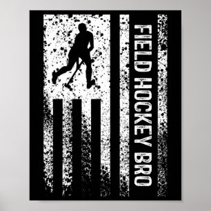 Field Hockey Bruder Bruder Bedruckt Vintage Amerik Poster