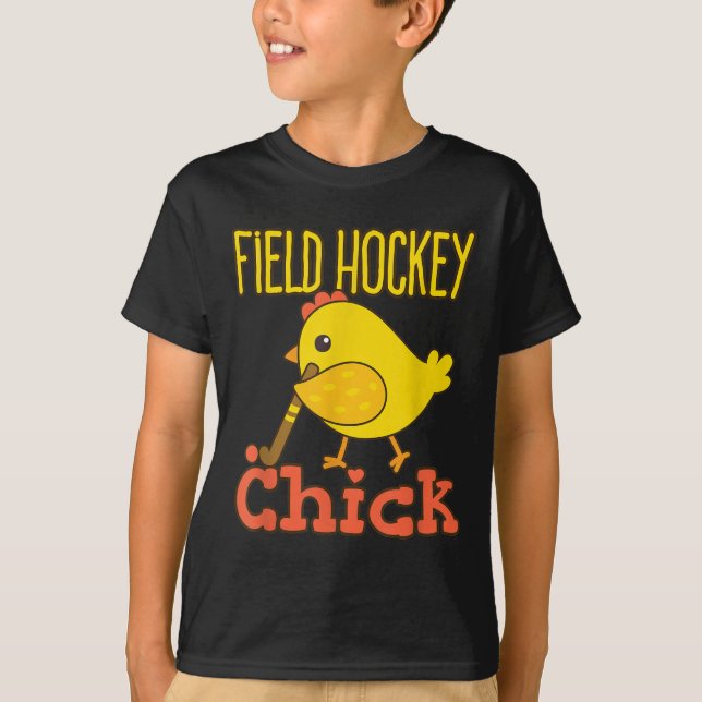 Field Hockey Chick - Cute Womens Field Hockey Play T-Shirt (Vorderseite)