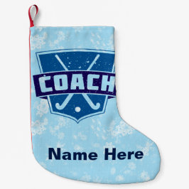 Field Hockey Coach Custom Weihnachts-Strumpf Kleiner Weihnachtsstrumpf