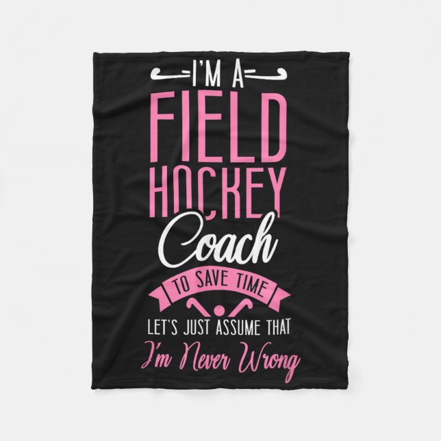 Field Hockey Coach I'm A Field Hockey Coach To Sav Fleecedecke (Vorderseite)