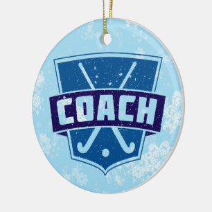 Field Hockey Coach Weihnachtsbaum Dekoration