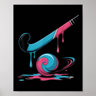 Field Hockey Drip für Spieler  Poster