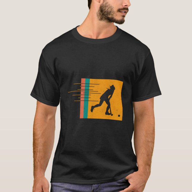 Field Hockey Enthusiast Scoring Sports Sweeg T-Shirt (Vorderseite)