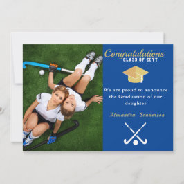 Field Hockey Foto Abschluss Klasse von 2022 Anno Ankündigung