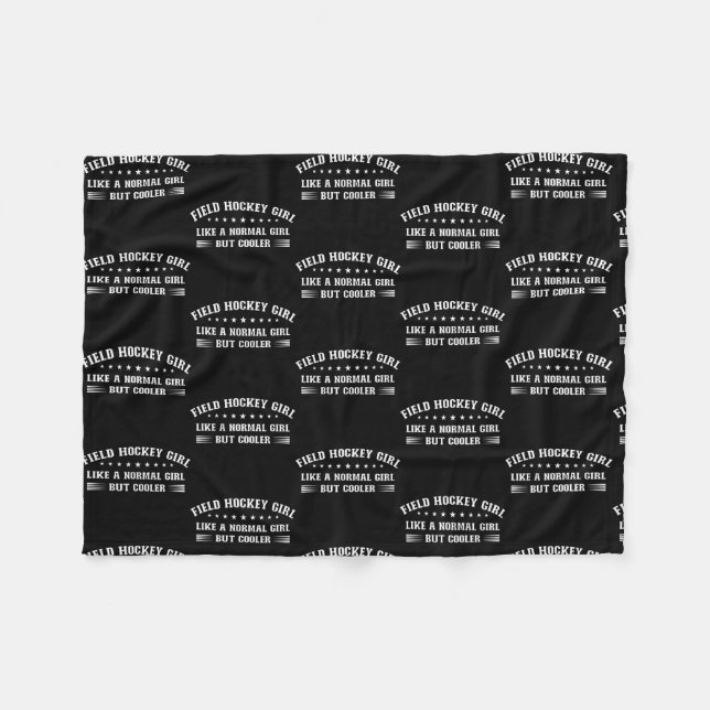 Field Hockey Girl Definition  Fleecedecke (Vorderseite (Horizontal))