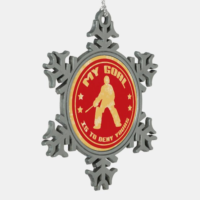 Field Hockey Goalie Weihnachtsbaum Ornament (Links)