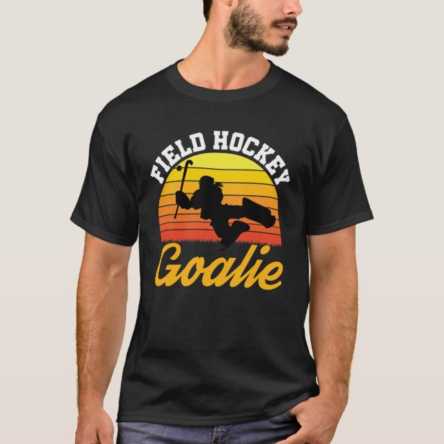 Field Hockey Goalkeeper Retro T-Shirt (Vorderseite)