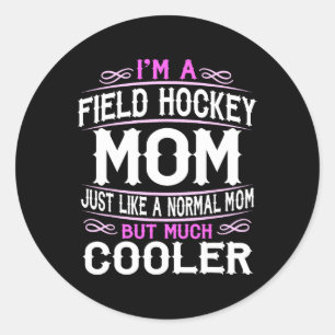 Field Hockey Mama Eishockey Mama American Runder Aufkleber