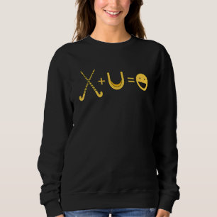 Field Hockey Mouthguard Happy Field Hockey Pole Sweatshirt