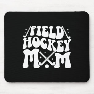 Field Hockey-Mutter Groovy-Mutter eines Field Hock Mousepad