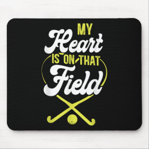 Field Hockey Mutter Mein Herz Ist Auf Diesem Feld Mousepad