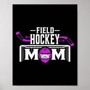 Field Hockey Mutter Shirt für Frauen Muttertag Poster