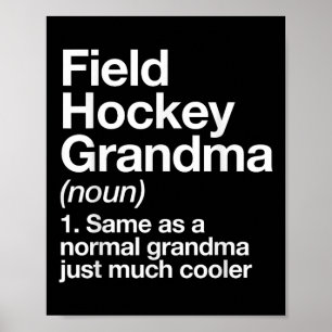 Field Hockey Oma Definition Lustig Sport  Poster