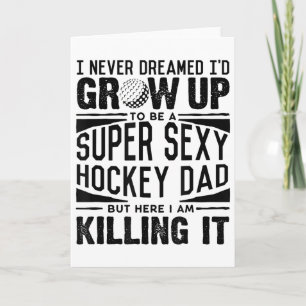Field Hockey Papa-Shirt Männer Eishockeyspieler Va Karte