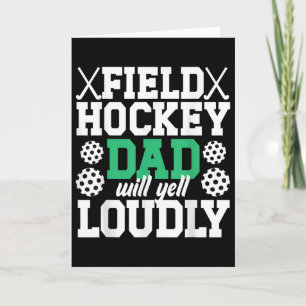 Field Hockey Papa Wird Schreien Vater Eines Field Karte
