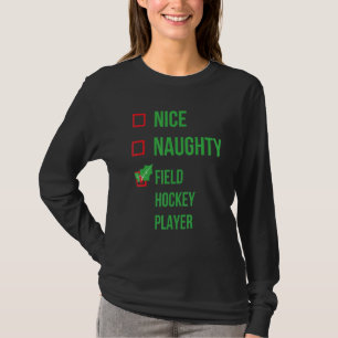 Field Hockey Player Funny Pajama Christmas T-Shirt