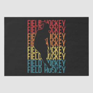 Field Hockey Retro Vintag Field Hockey Seidenpapier