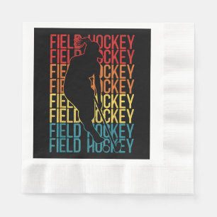 Field Hockey Retro Vintag Field Hockey Serviette