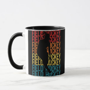 Field Hockey Retro Vintag Field Hockey Tasse