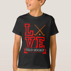 Field Hockey Saison Stock und Puck-Spaß Field Hock T-Shirt