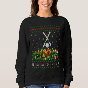 Field Hockey Sports Xmas Ugly Field Hockey Weihnac Sweatshirt
