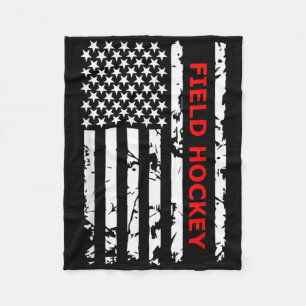 Field Hockey USA-Flagge für amerikanische Frauen K Fleecedecke