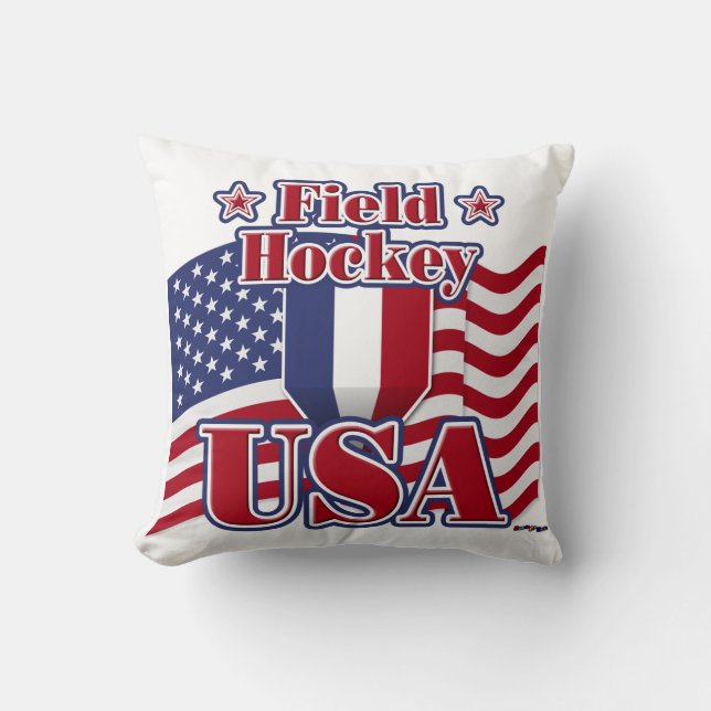 Field Hockey USA Kissen (Vorderseite)