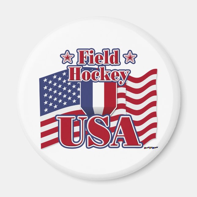 Field Hockey USA Magnet (Vorne)