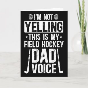 Field Hockey Vater Stimme Vater eines Field Hockey Karte