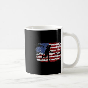 Field Hockey Vintage Amerikanische Flagge Frauen K Kaffeetasse