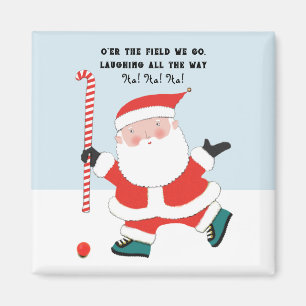 Field Hockey Weihnachtsfest-Kleine Geschenk Magnet