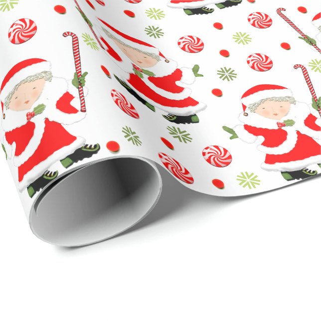 Field Hockey Weihnachtsgeschenk Wrapping Paper Geschenkpapier (Rolleneckpunkt)