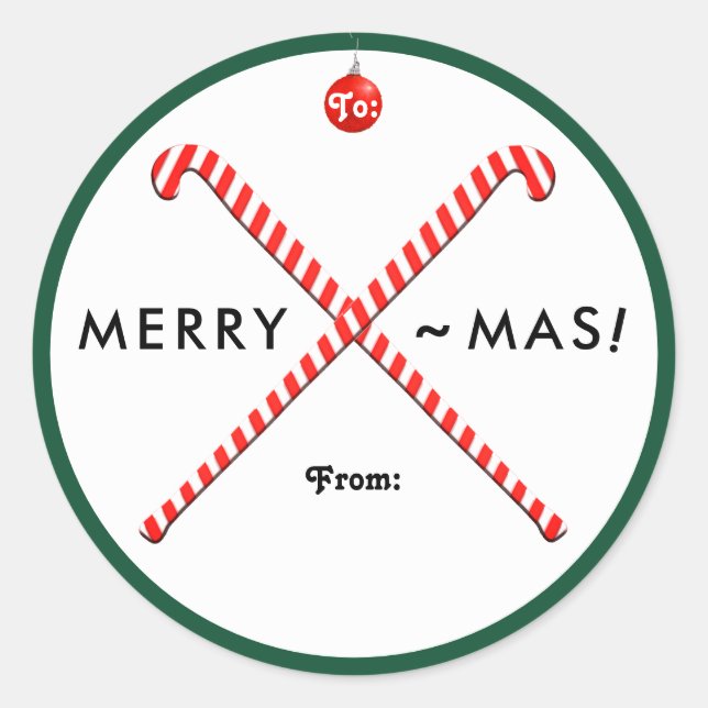 Field Hockey Weihnachtsgeschenke Tags Runder Aufkleber (Vorderseite)