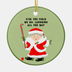 Field Hockey Weihnachtskollektiv Keramik Ornament