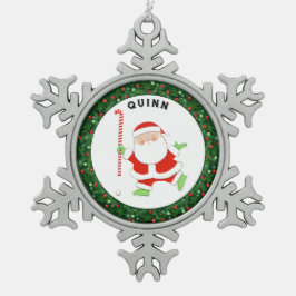 Field Hockey Weihnachtskollektiv Schneeflocken Zinn-Ornament