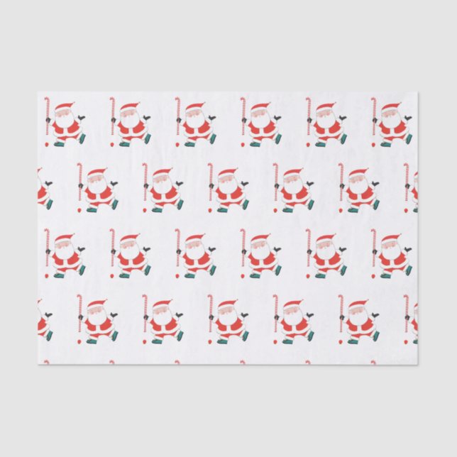 Field Hockey Weihnachtszettel Seidenpapier (Vorderseite)