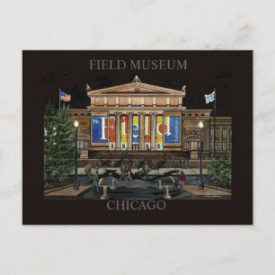 Field Museum Chicago Randsom Art Postkarte