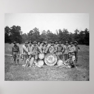 Field Music Band, 1925. Vintage-Foto Poster
