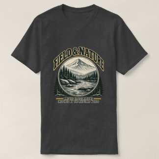 Field & Nature Vintage Bergbach Grafik T-Shirt