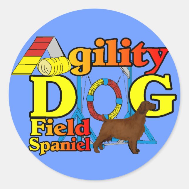 Field Spanel-Agility Runder Aufkleber (Vorderseite)