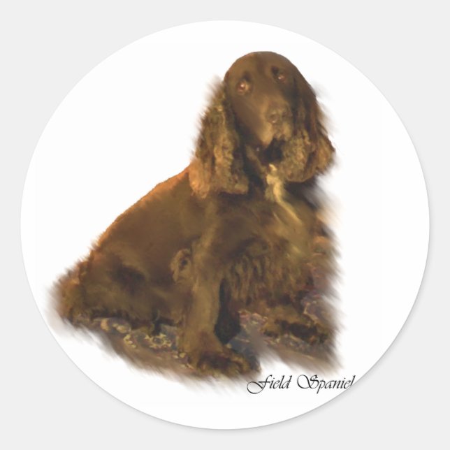 Field Spanel Art Gifts Runder Aufkleber (Vorderseite)