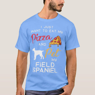 Field Spanel Dog Pizza Liebhaber Weihnachten Birt T-Shirt