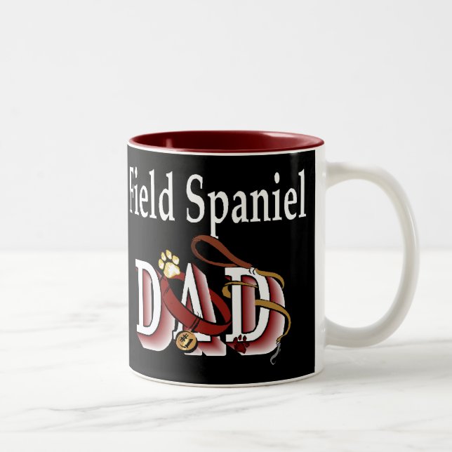 Field Spanel Vater Geschenke Zweifarbige Tasse (Rechts)