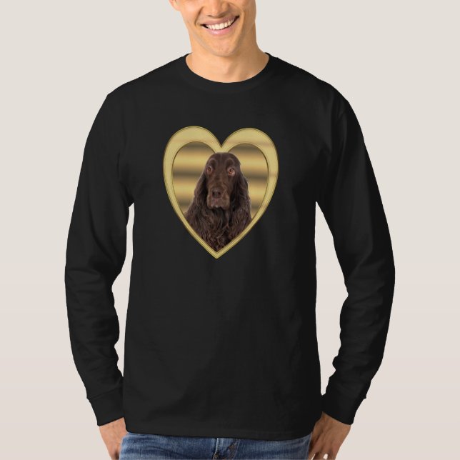 Field Spaniel Dog  Dog Heart   Field Spaniel  2 T-Shirt (Vorderseite)