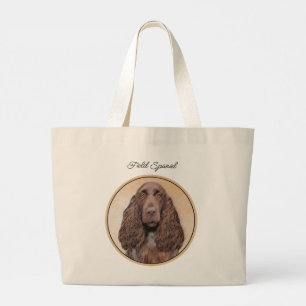 Field Spaniel-Malerei Roan Niedlich Originale Hund Jumbo Stoffbeutel
